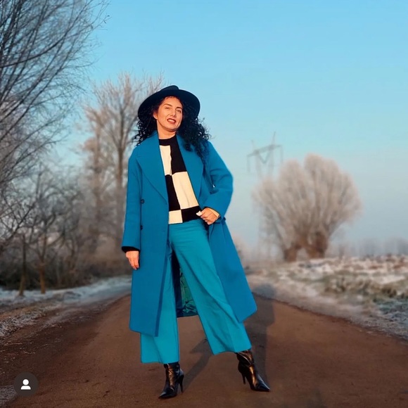 ZARA BLOGGERS FAV WOOL BLEND OVERSIZED COAT - Picture 10 of 15